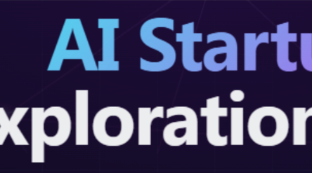 Banner with text "AI Startup Exploration Day" and partner logos