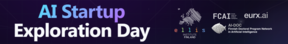 Banner with text "AI Startup Exploration Day" and partner logos